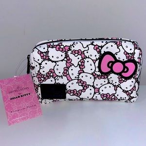 Hello Kitty Pink Bows Make Up Cosmetic Pouch Travel Case